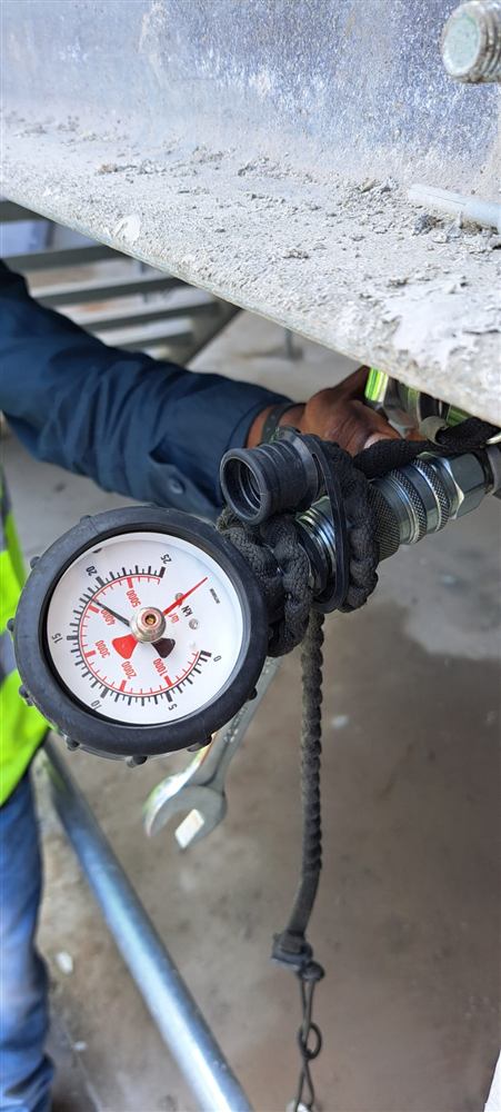 Rebar starter dowel pull-out test in heavy RC wall Singapore